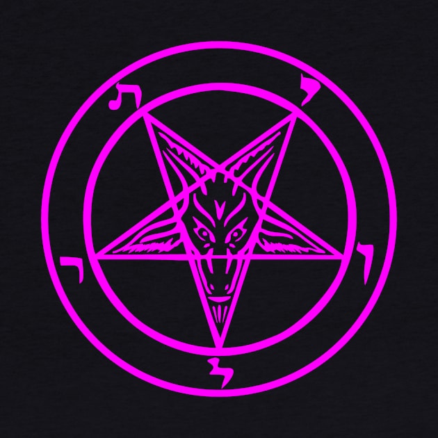 Pink Baphomet by RainingSpiders